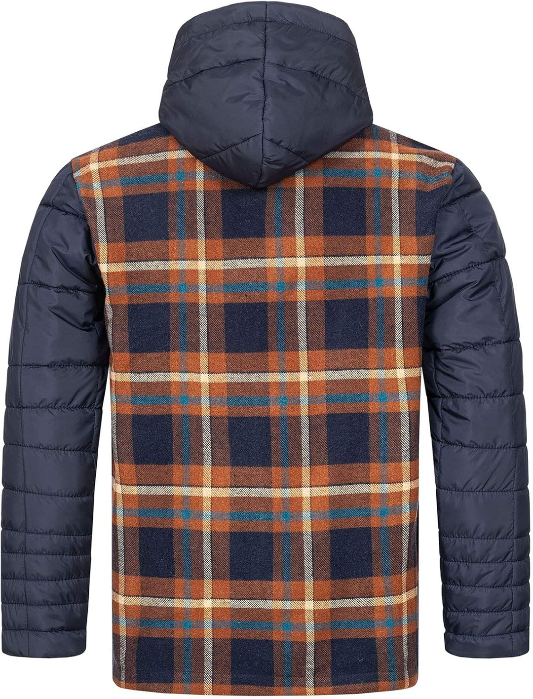 Rock Creek Herren Übergangsjacke Karierte Flanelljacke H-265, Braun