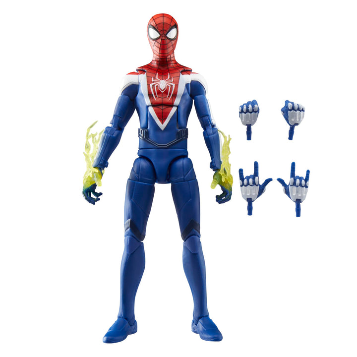 Marvel Legends Series Gamerverse Miles Morales Verbesserter-Anzug-Stil, Spider-Man Action-Figur mit