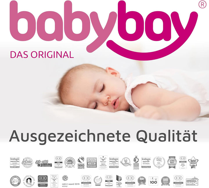babybay Himmel Organic Cotton mit Schleife passend für die Modelle Original, Maxi, Boxspring, Comfor