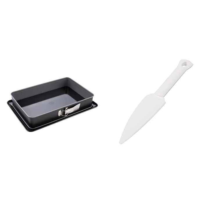 Dr. Oetker Rechteckige Springform mit Servierboden 38 x 25 cm Back-Idee & Kuchenlöser, einfaches und