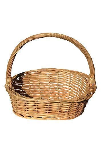 KretaNatura Geschenkkorb, Weidenkorb, Präsentkorb,klein, 32x28x29 cm