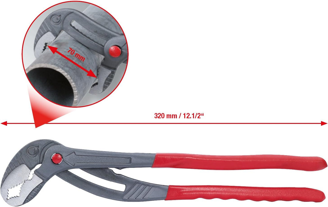 KS Tools 115.8525 Wasserpumpenzange "Quattro Grip" 320mm