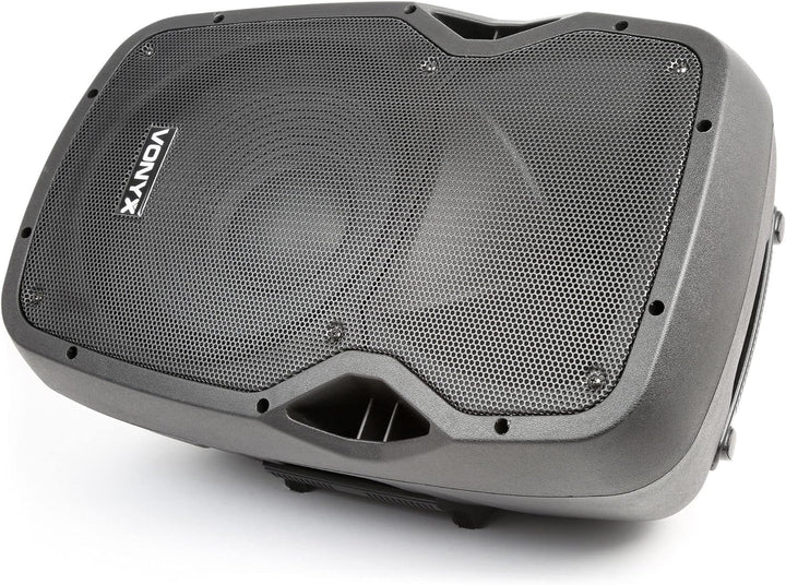 Vonyx AP1200PA - Mobile PA Anlage, Partybox Bluetooth mit Akku, 600 Watt Party Lautsprecher mit UHF-