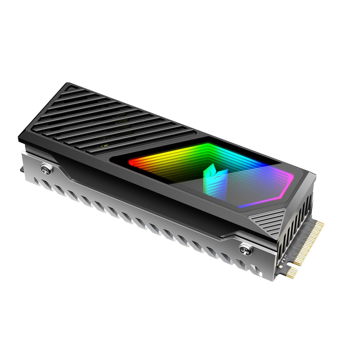 RGB Sync M.2 NVMe SSD Kühlkörper mit eingebautem Lüfter, Hochleistungskühlung, dynamische LED-Beleuc