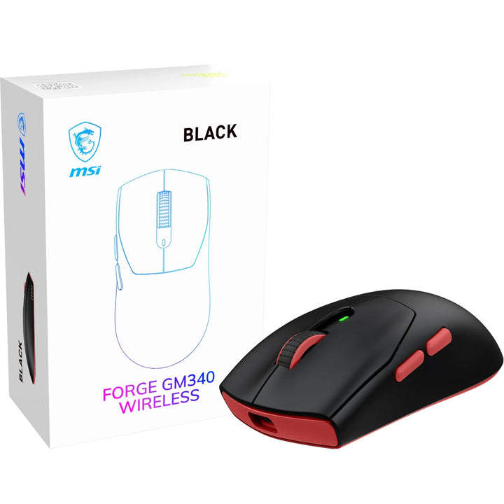 MSI Forge 340 Wireless Black Kabellose Gaming Maus, BLACK