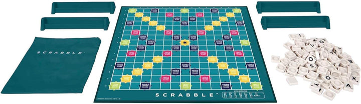 Mattel Games Scrabble Original, Italienische Version, Gesellschaftsspiel, Brettspiel, Familienspiel,