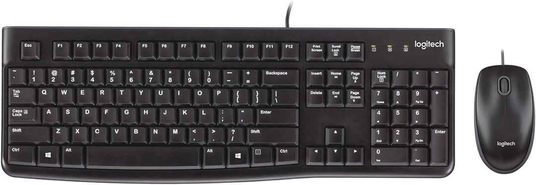 Logitech MK120 Kabelgebundenes Set mit Tastatur und Maus für Windows, Französisches AZERTY-Layout -