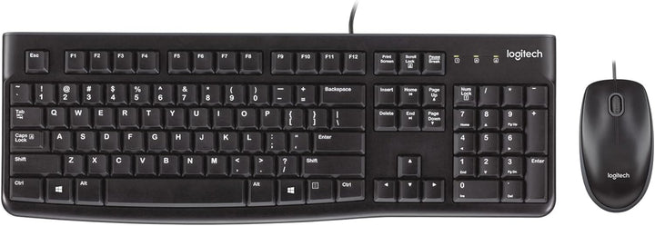 Logitech MK120 Kabelgebundenes Set mit Tastatur und Maus für Windows, Französisches AZERTY-Layout -
