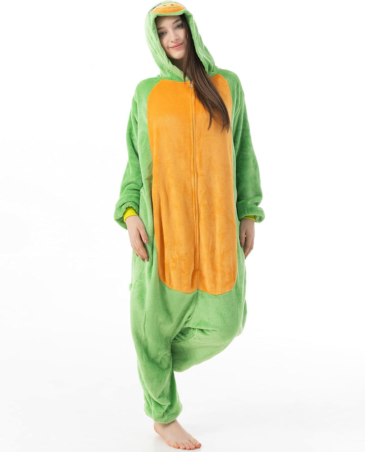 Katara 1744 (30+ Designs) Schildkröten-Kostüm, Unisex Onesie/ Pyjama-Qualität für Erwachsene & Teena