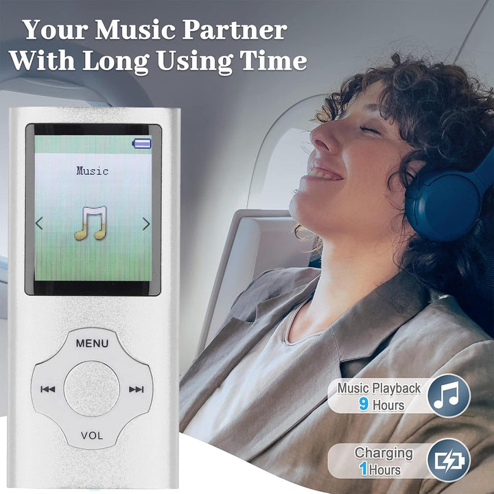 Bewinner 128 GB MP3 -MP4 -Player mit Bluetooth und WiFi, Tragbarer Verlustfreier Sound MP3, HiFi Sou