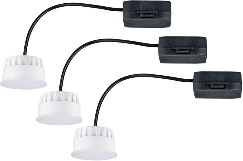 Paulmann 92472 LED Einbauleuchte Modul Choose Coin 3er-Set rund 50mm 3x6W 3x470lm 230V 2700K Satin r