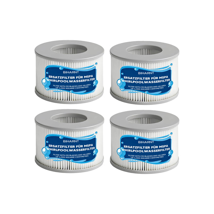 4 Stück Ersatz Filterkartusche für MSPA Filter – Ersatz Filter Kompatibel mit Whirlpool MSPA Modelle