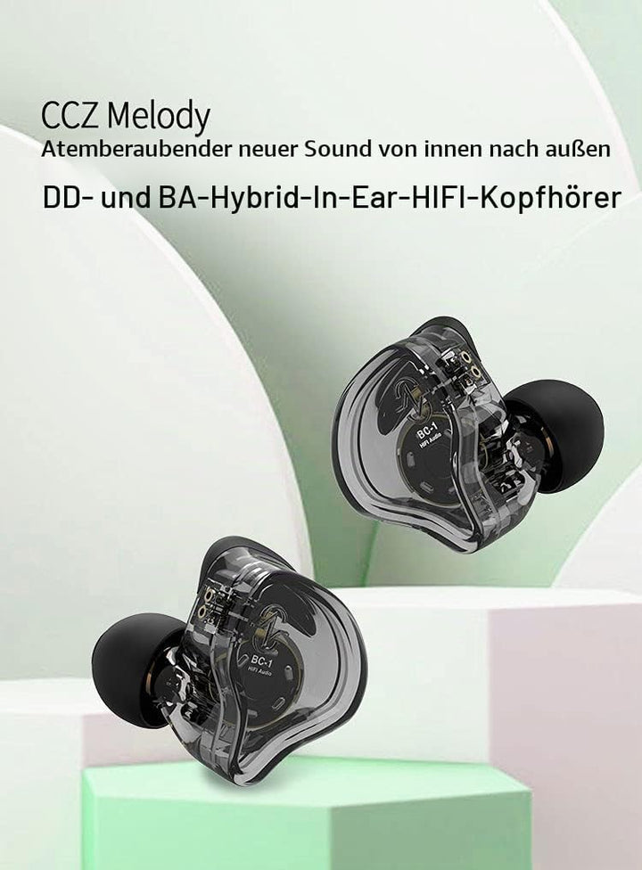 Yinyoo CCZ Melody Kabelgebundene Kopfhörer USB C Anschluss, leichte und Bequeme Ohrhörer mit 4N OFC-
