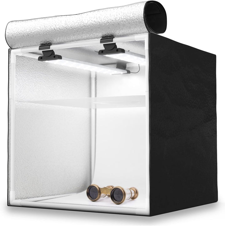 HAVOX - Fotostudio HPB-40D - Masse 40x40x40cm - Dimmbare LED-Beleuchtung Tageslicht 5500k - 13,000 L