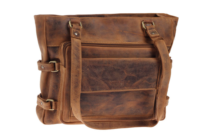 Greenburry Vintage Shopper Leder grosse Tasche 38x8x32cm Handtasche