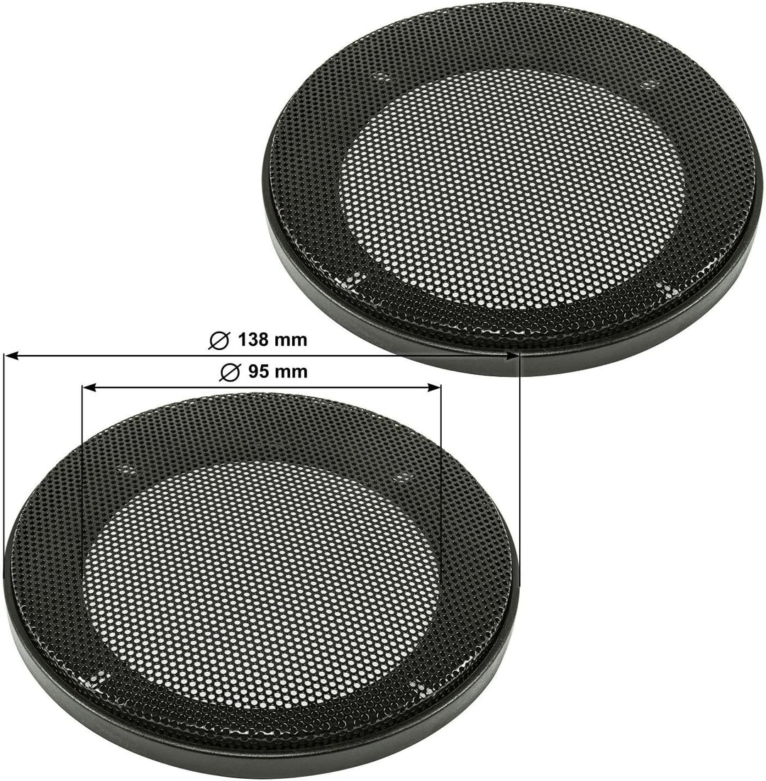 tomzz Audio 4000-005-1 TA10.0-Pro Lautsprecher Einbau-Set DIN 100 2-Wege Koax System mit Gitter 40 W