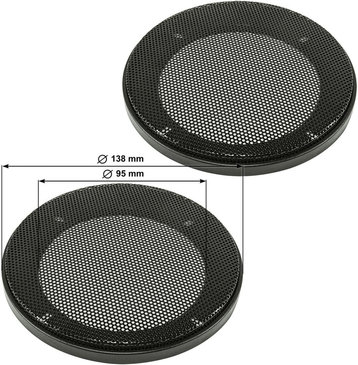 tomzz Audio 4000-005-1 TA10.0-Pro Lautsprecher Einbau-Set DIN 100 2-Wege Koax System mit Gitter 40 W
