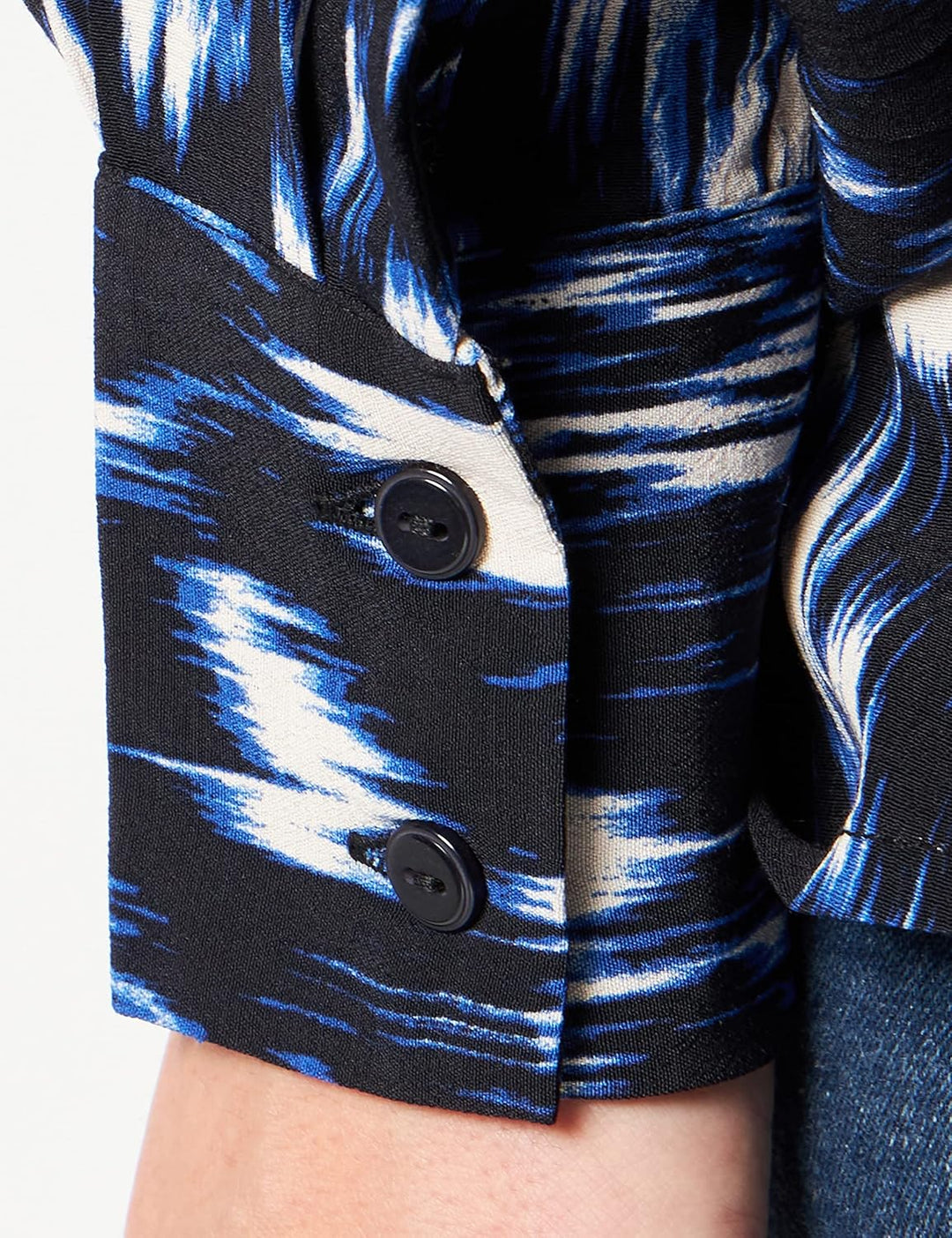 PART TWO Damen Ryapw Sh T-Shirt 32 Dark Navy Ikat Print, 32 Dark Navy Ikat Print