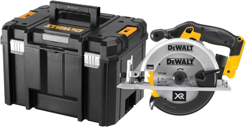 DeWalt Akku-Handkreissäge/Akku-Kreissäge (18 V, Vollmetallgetriebe, Kugellagerung, grosser Sägeschuh