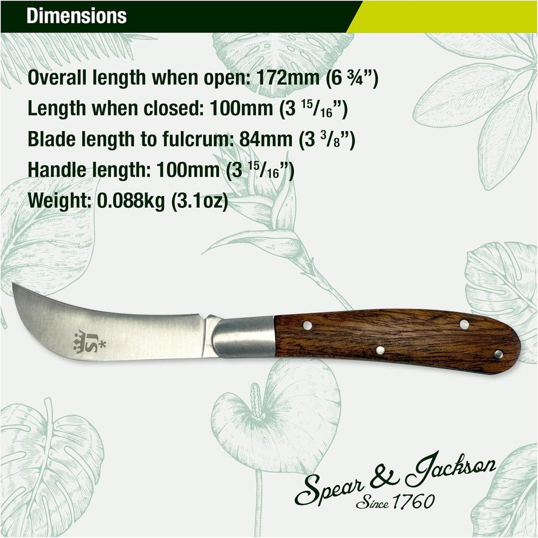Spear &amp; Jackson 7946KEW Kew Gardens Kollektion Faltbares Gartenmesser