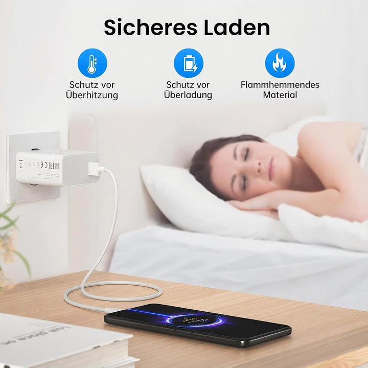 100W USB C Ladegerät für Redmi Note 15 Pro+ 5G, Poco X8 Pro,Xiaomi 17 Serie