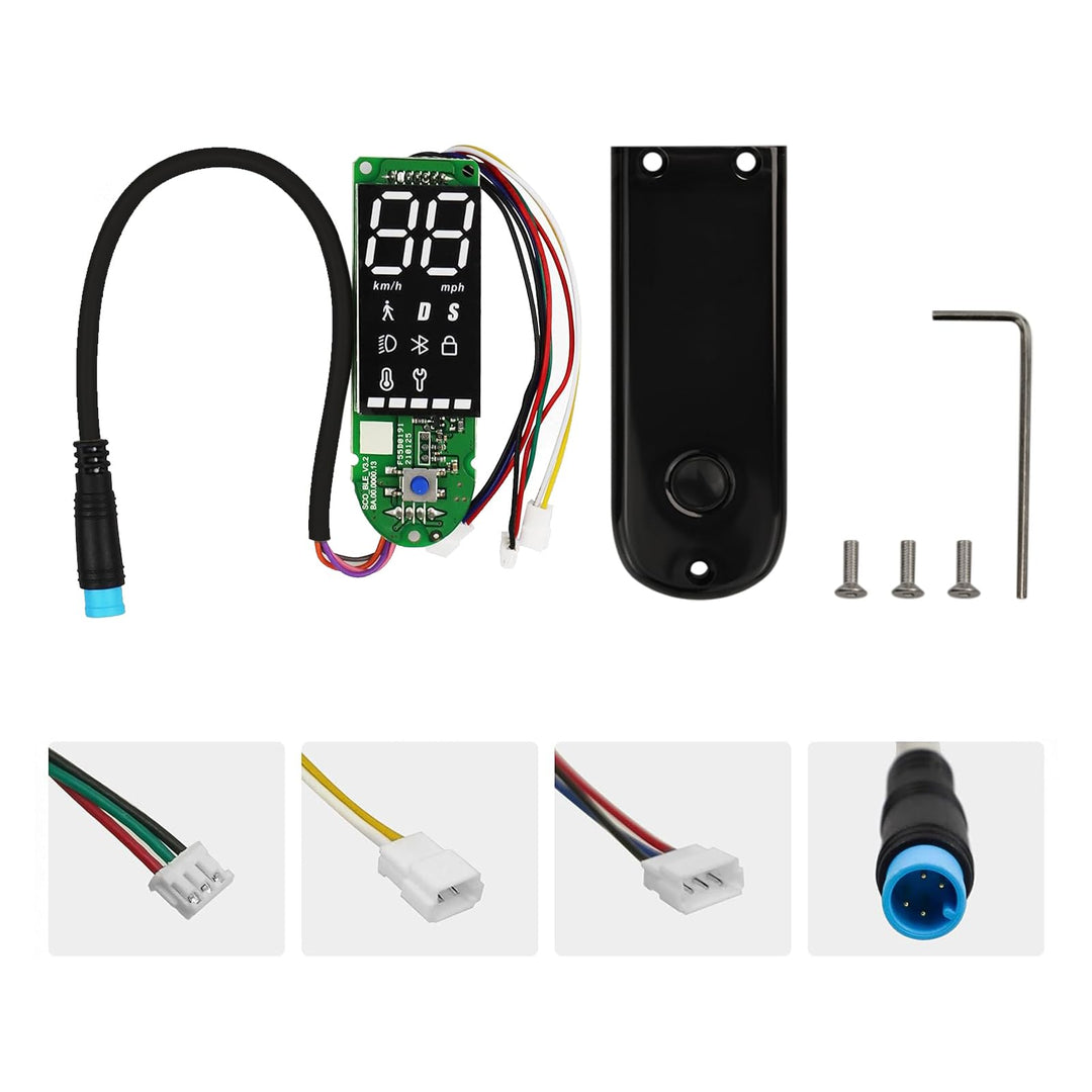 Elektroroller Scooter Armaturenbrett, PCB Wasserdichtes Scooter Armaturenbrett mit Bluetooth LCD Dis
