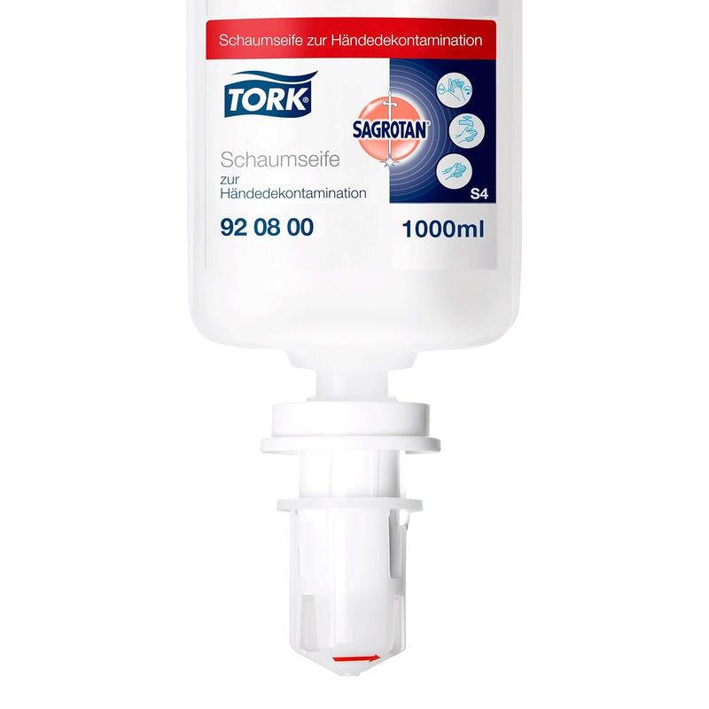 Sagrotan Tork Schaumseife zur Handhygiene S4, parfümfrei, 6 × 1000 ml, 920800