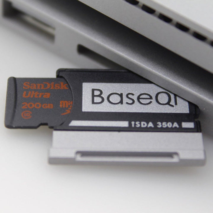 BASEQI Aluminum MicroSD Adapter for Microsoft Surface Book & Surface Book 2 (Surface Book & Surface