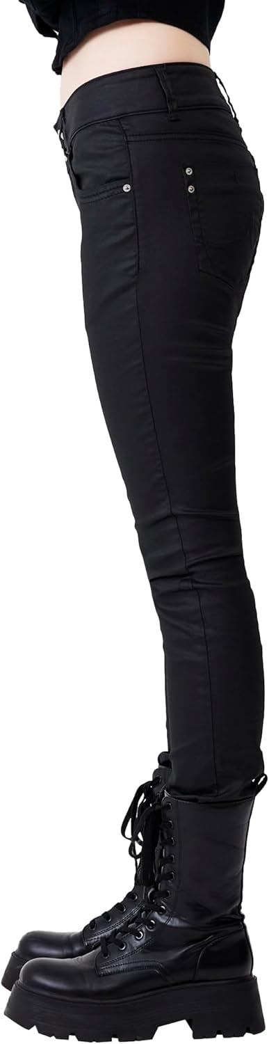 LTB Jeans Damen Molly M Jeans 24W / 30L Black Coated Wash 2835, 24W / 30L Black Coated Wash 2835