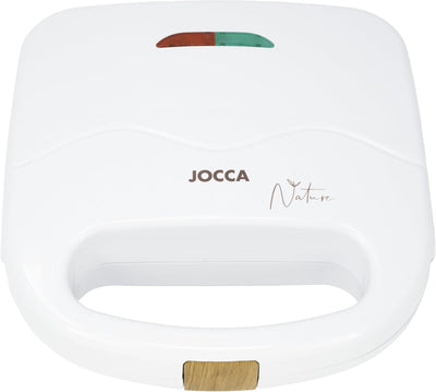 JOCCA Sandwichtoaster für 2 Scheiben, Toaster aus der Nature-Linie, antihaftbeschichtete Grillplatte