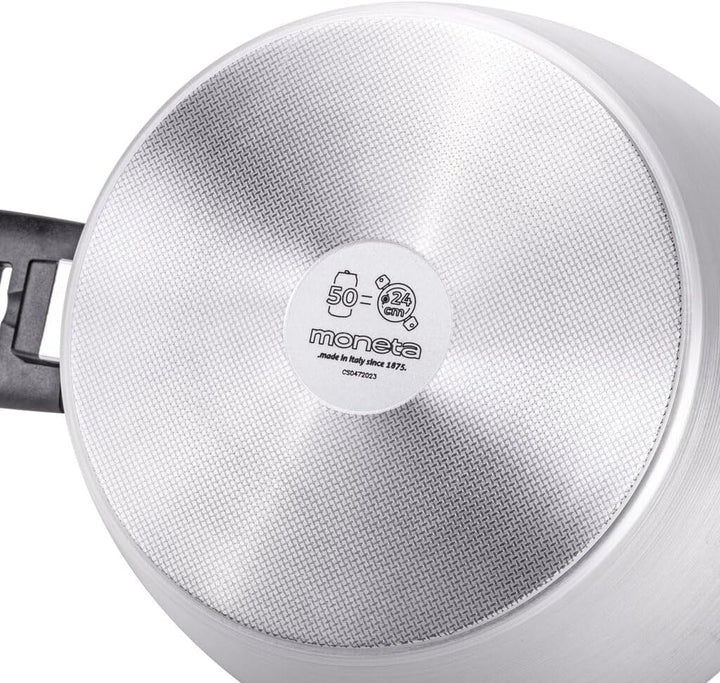 Moneta Innova Kochtopf 2 m, 24 cm, natürliche Beschichtung FineGres (NO PFAS), auch für Induktion, 1