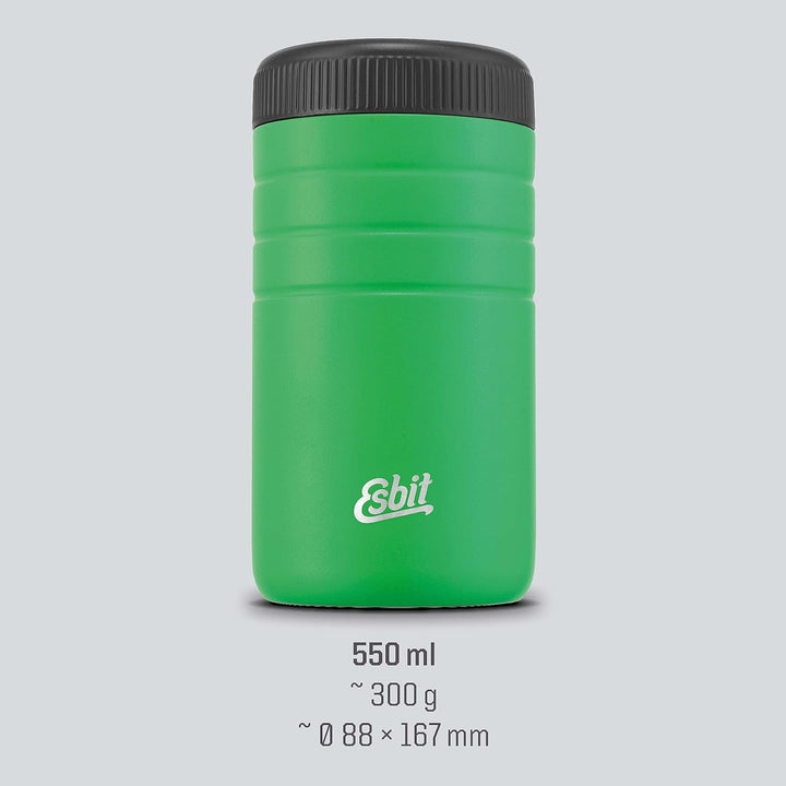 Esbit Thermobehälter Majoris | Edelstahl | BPA-Frei | Schwarz & Silber | 0,4L & 0,55L | für warme Sp
