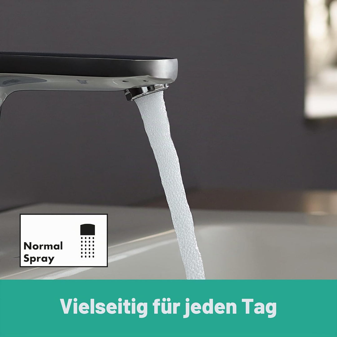 hansgrohe Vernis Blend - Waschtischarmatur mit Zugstangen-Ablauf, Wasserhahn Bad mit Auslauf Höhe 88