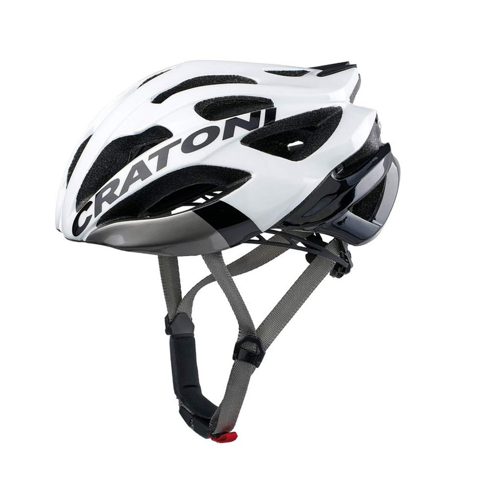 CRATONI Road Fahrradhelm C-Bolt weiss/schwarz Glanz Einheitsgrösse, Einheitsgrösse