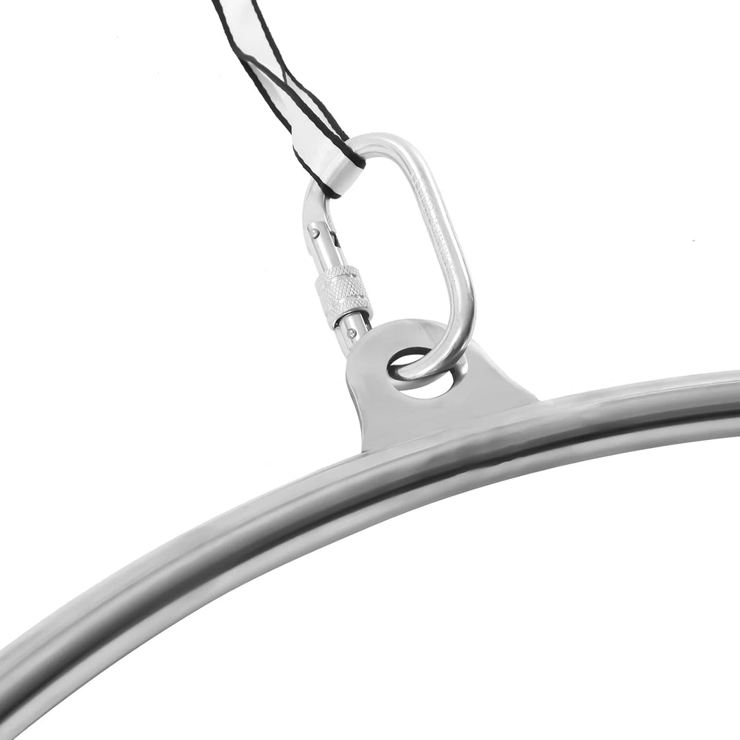Aerial Hoop Professioneller Edelstahl Einpunkt Hooping Ring Kit für Luftakrobatik und Aerobic bis 11