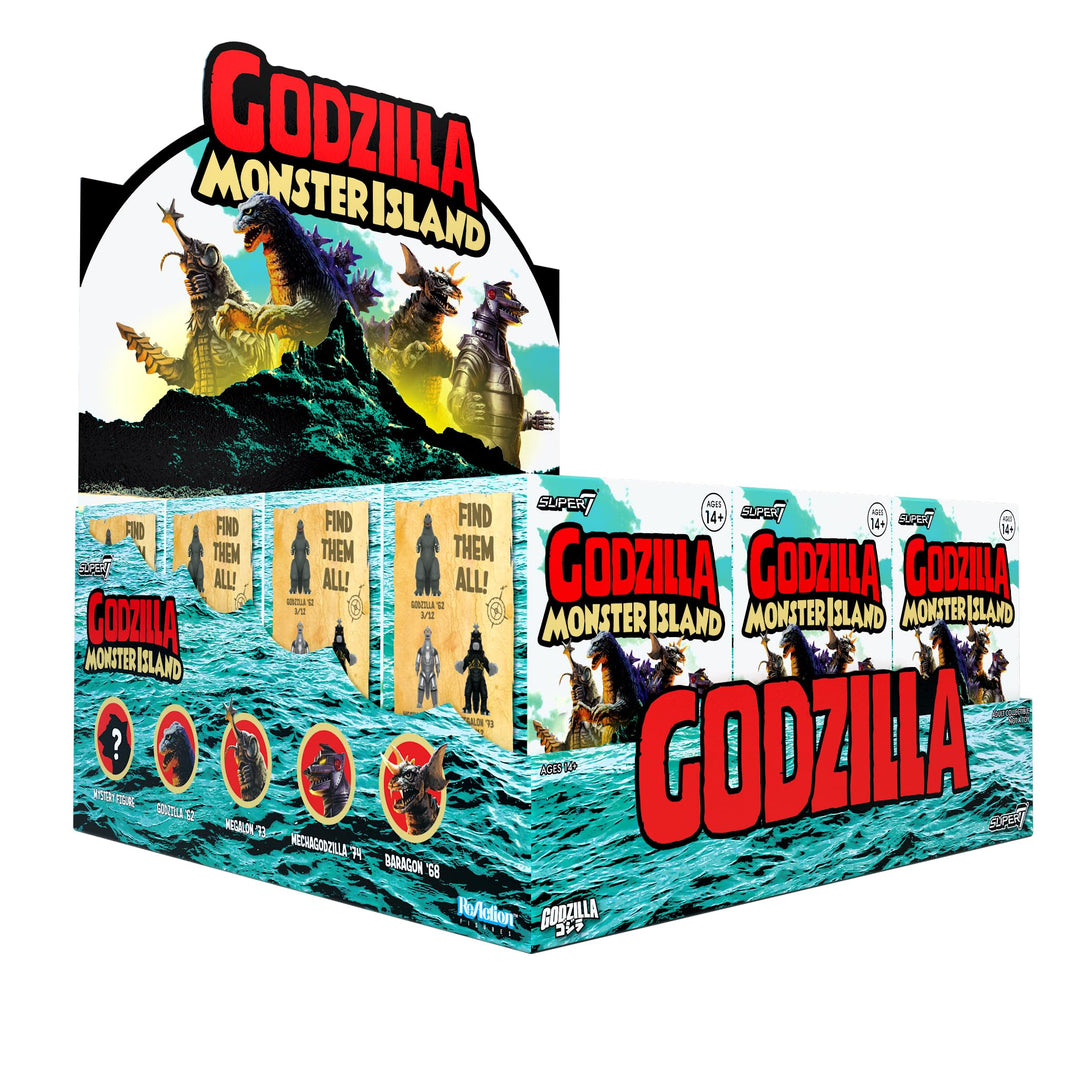 Super7 Toho Blind Box Wave 07 (Monster-Insel), Blind Box Flat, Set mit 12 Actionfiguren, Blind Box 3