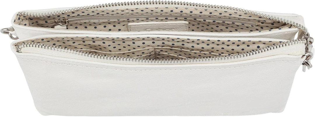 Gabor bags Emmy Damen Clutch Abendtasche Klein 22,5 x 4,5 x 13,5 Weiss, 22,5 x 4,5 x 13,5 Weiss