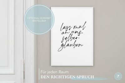 Papierschmiede® Bilder Home XXL Kunstdruck A1 (59,4x84,1 cm) Spruch Poster Zuhause Schrift Bild Wand