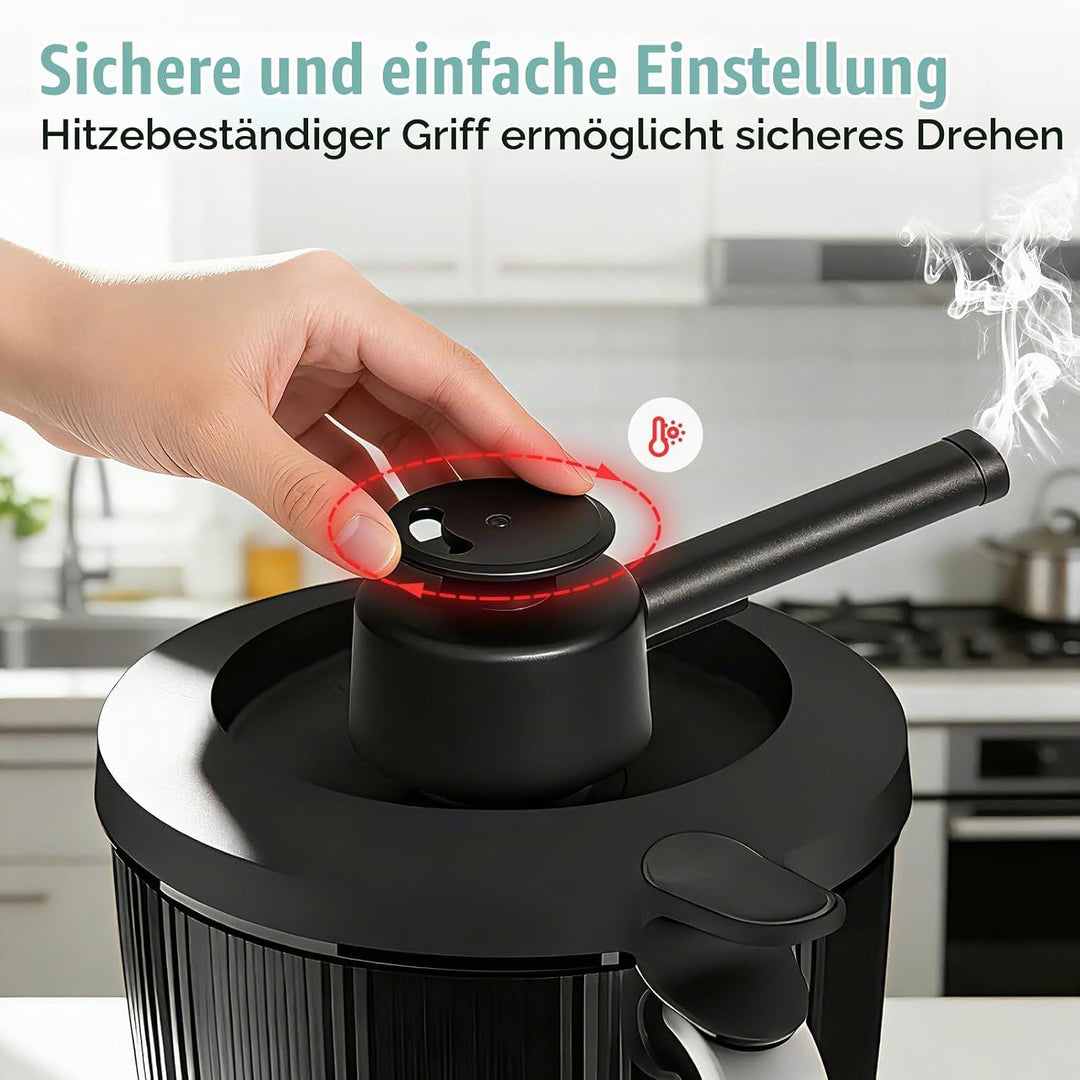 Dampfumleiter kompatibel mit Thermomix TM7, Zubehör mit Sicherheitsgriff, Dampfumlenk Aufsatz zur Sc