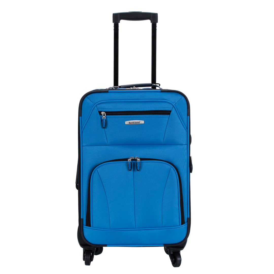 Rockland Pasadena Softside Spinner Rad Gepäck, blau, Carry-On 20-Inch, Pasadena Softside Spinner Whe