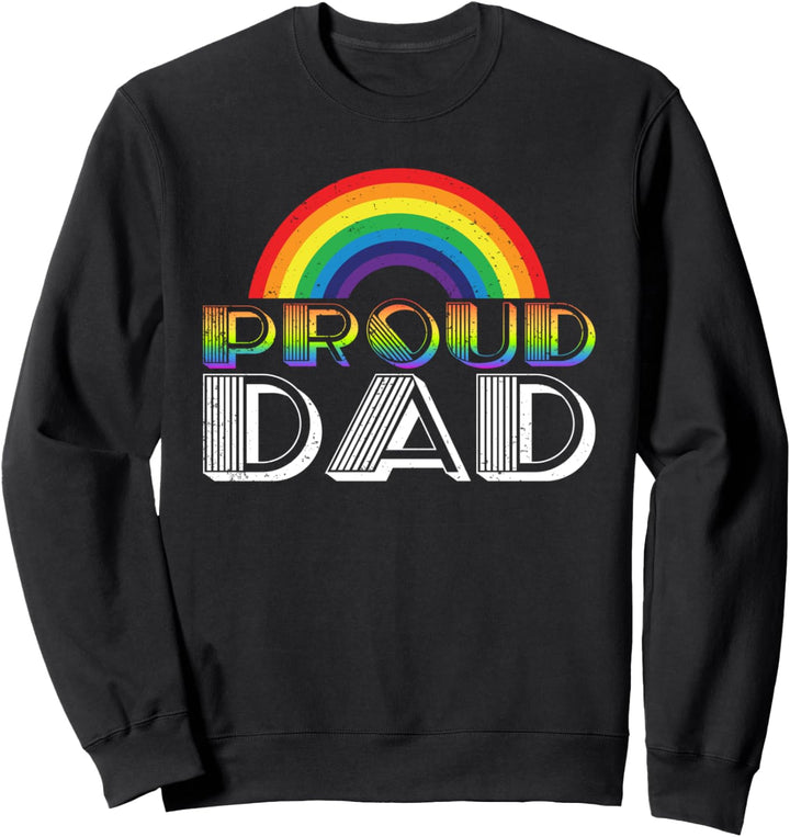 Stolzer Papa Queer LGBTQIA Regenbogen Gay Pride Month LGBT Sweatshirt