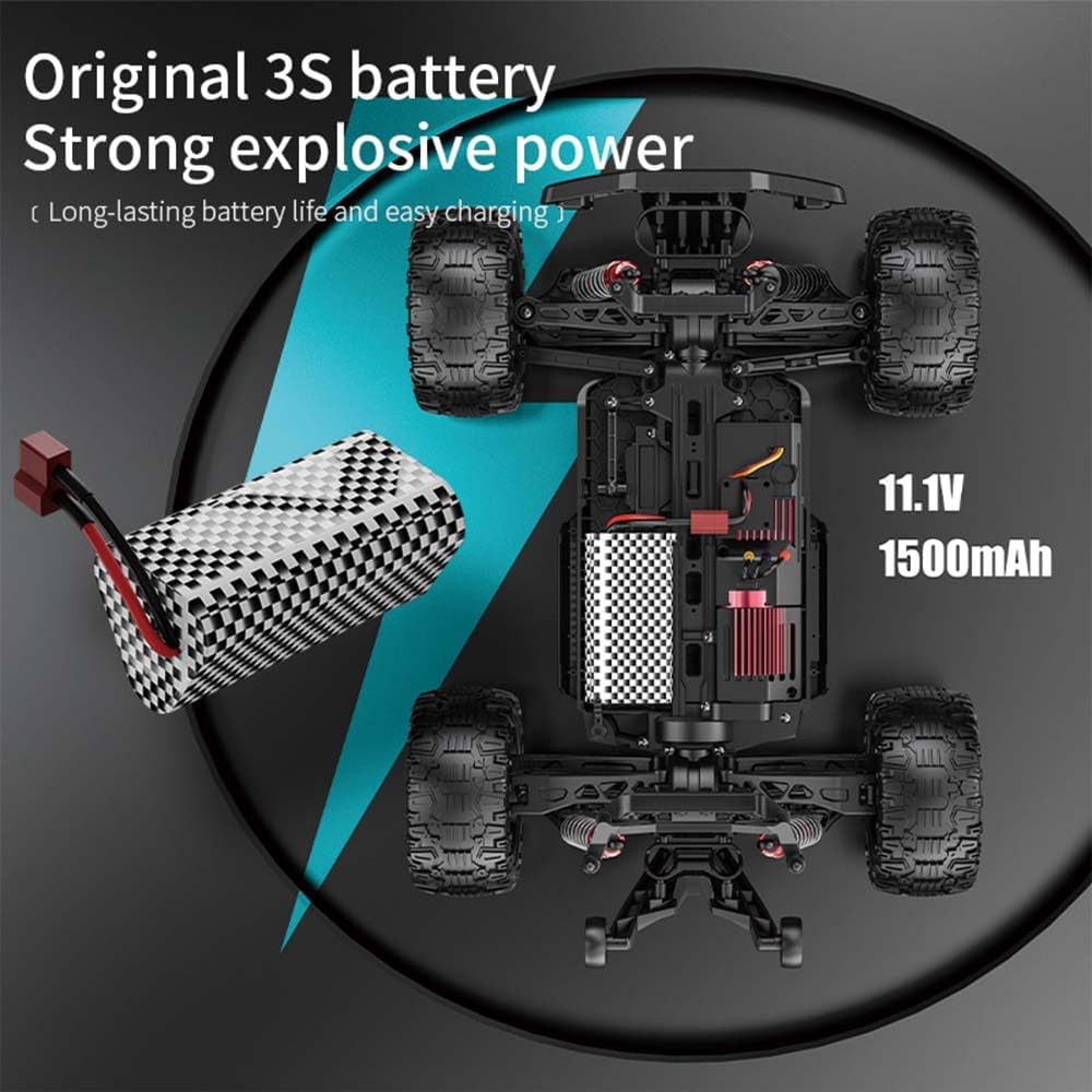 X-Verse KF10 1:10 Ferngesteuertes Auto für Erwachsene, 4WD 60KM/H Wasserdichtes RC Auto mit 3S Bürst