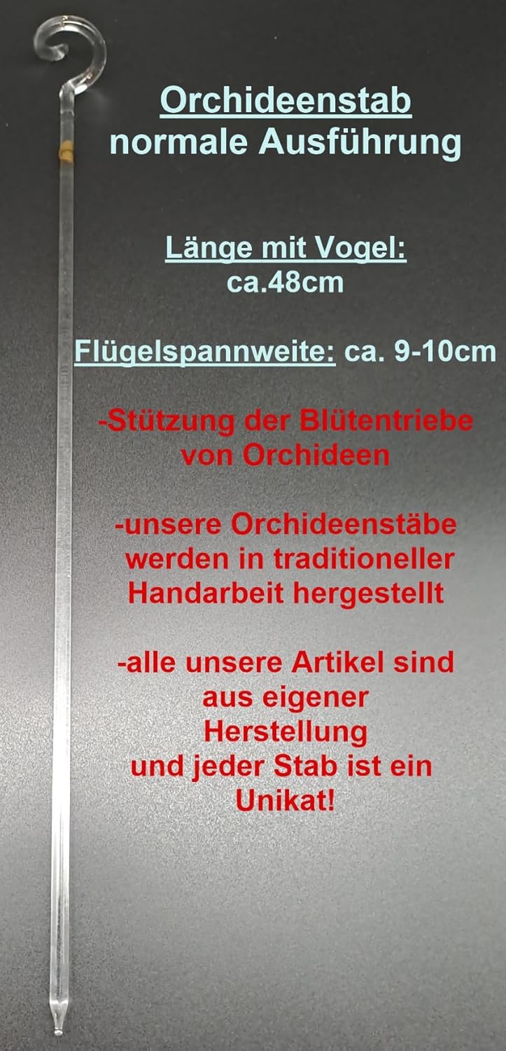 Orchideenstab - Eisvogel Normale Ausführung