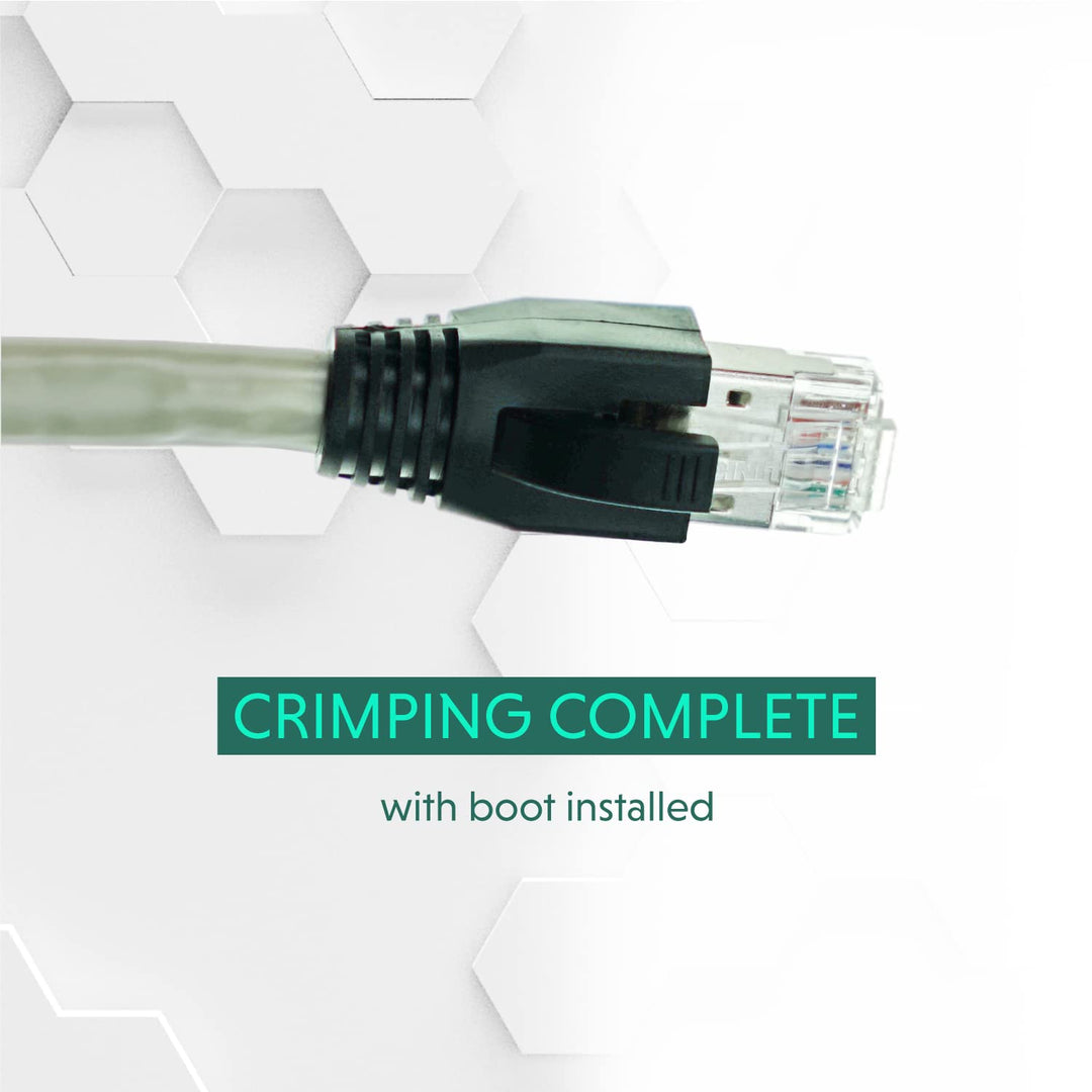 LINKUP - RJ45 Connectors Cat6A Ethernet Shielded Modular Plugs | for Large Diameter Wires (23AWG) Te