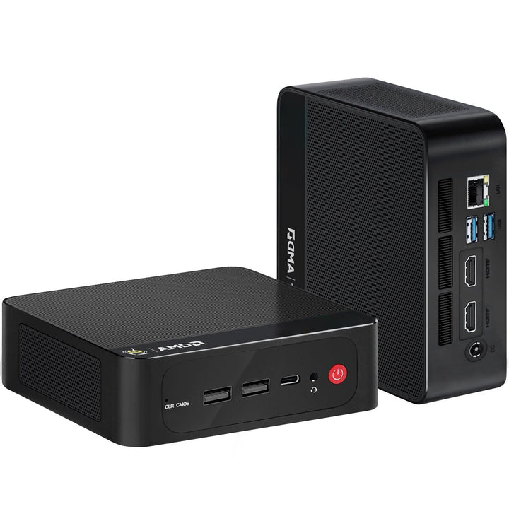 Beelink Mini PC SER5 MAX, AMD Ryzen 7 7735HS(8C/16T, bis zu 4.75Ghz) 24GB LPDDR5 1TB PCle4.0 SSD Min