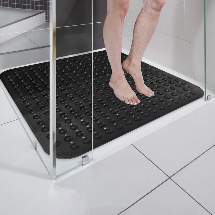 ZOKBOM Duschmatte rutschfest 80x80 cm Gross | Dicke Antirutschmatte Dusche Quadratisch Schimmelresis