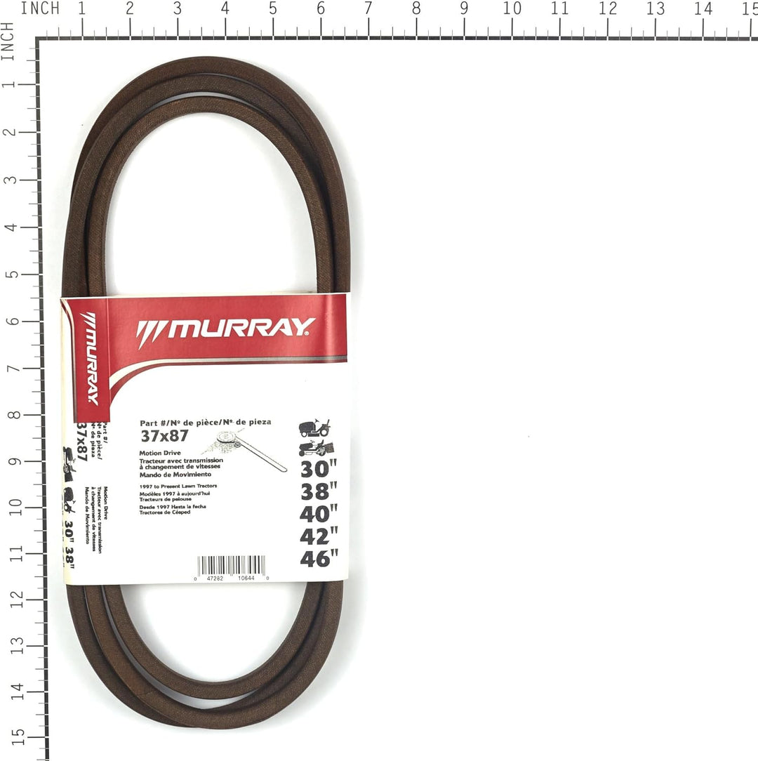 BRIGGS & STRATTON 037x87ma Hayter/Murray Motion Drive V-Belt, Brown, 30/38/40/42/46-Inch 037X87MA Ri
