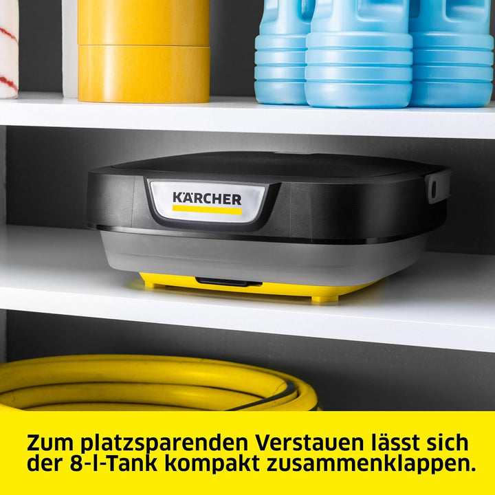 Kärcher Druckreiniger OC 3 Foldable, Mobile Reinigung für Fahrrad, Camping und Garten, Niederdruck,