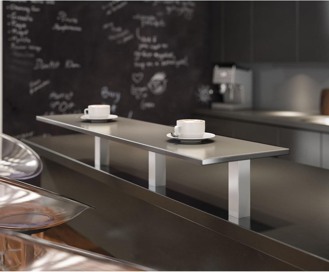 Bar-Konsole CAPRI gerade | 50x50 mm | Aluminium silber | Höhe: 230 mm | 1 Stück, 230 mm
