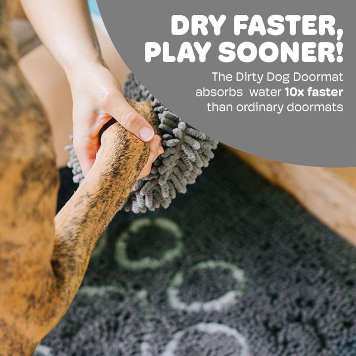 Dog Gone Smart Dirty Dog Fussmatte, Small, cool Grey, 40 x 60 cm (Rechteckig) Cool Grey